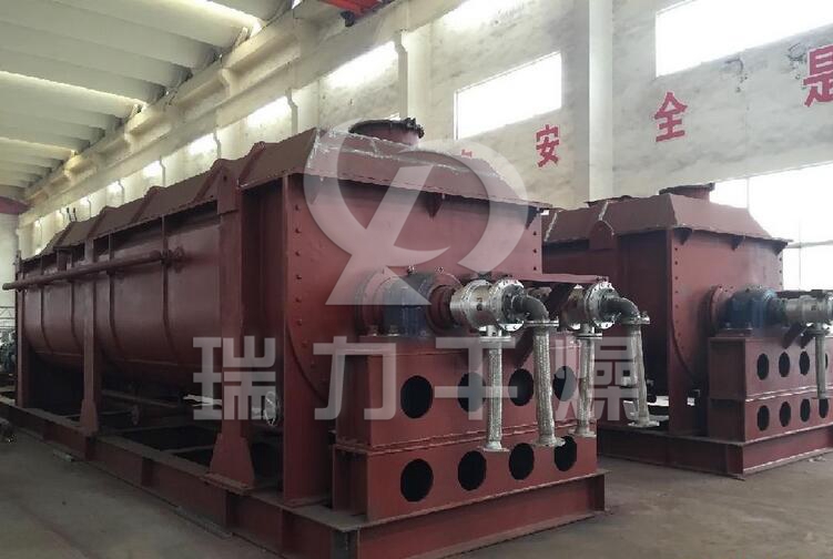 鎮(zhèn)江某光電科技有限公司購(gòu)買我公司電鍍污泥空心槳葉干燥機(jī)